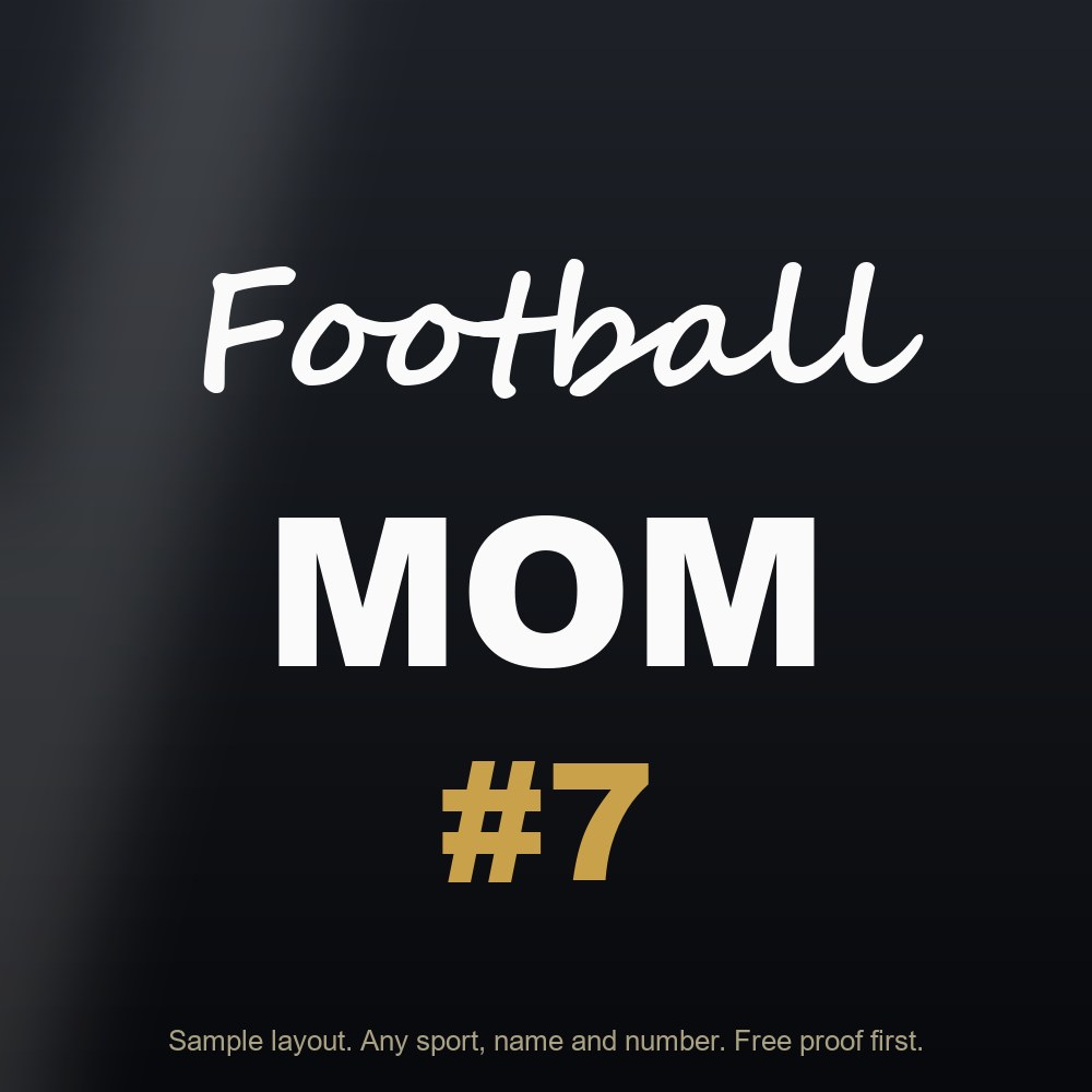 Team Spirit Car Decals (Fundraiser Packs)