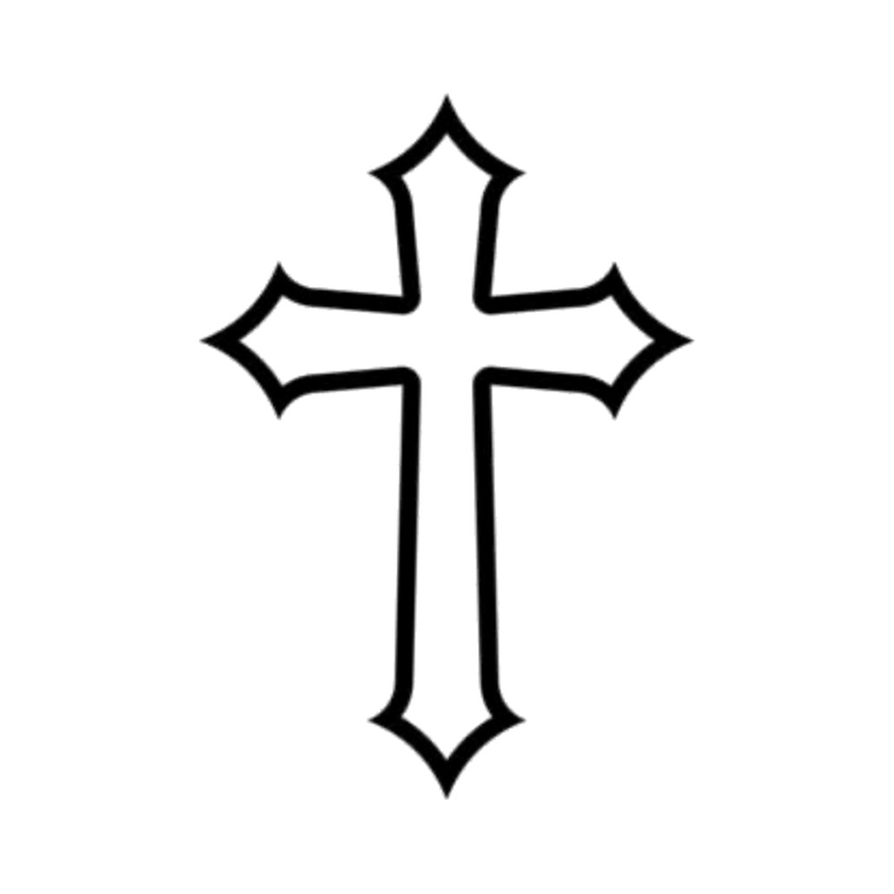 Gothic Cross Decal